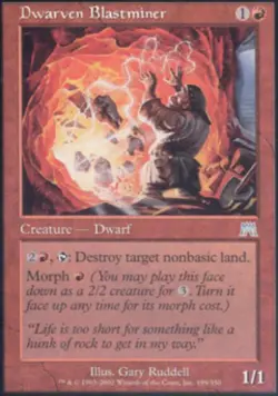 Dwarven Blastminer - Light Play MTG Onslaught - Image 1