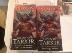 MTG. LOT OF 2 KHANS OF TARKIR EVENT DECK FACTORY NEW SEALD - Image 1