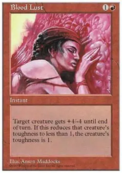 Blood Lust - Light Play MTG 5th Edition - Image 1