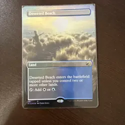 MTG: Deserted Beach (Borderless) Innistrad: Midnight Hunt Foil - Image 1