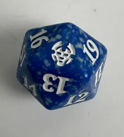 Magic Gathering Theros Beyond Death Blue Spindown D20 Life Counter Die Dice MTG - Image 1