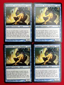 MTG 4X Tomorrow, Azami's Familiar X4 Betrayers of Kamigawa Magic - 3X LP & 1X PL - Image 1