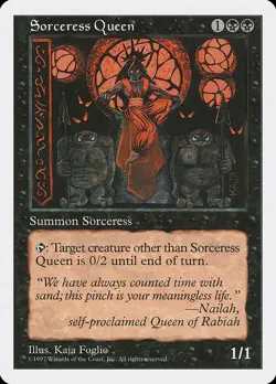 2x Sorceress Queen 5th Edition HP MTG - Image 1