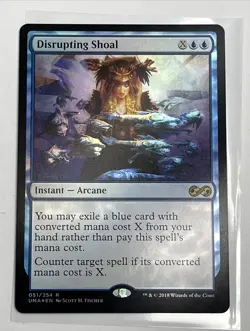 FOIL Disrupting Shoal Ultimate Masters MTG - Condition Shown In Many Pictures - Image 2