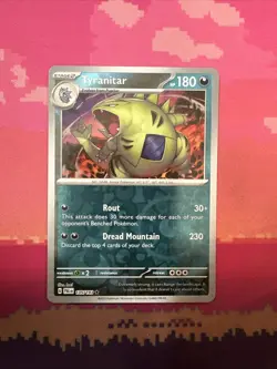 Pokemon Card Tyranitar Paldea Evolved Reverse Holo Rare 135/193 Near Mint - Image 1