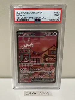 Pokemon 151 Mew Ex 053 Ultra Premium Collection Promo PSA 9 - Image 1