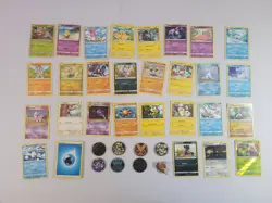 Lot of 43 Pokemon Cards, Coins, Pin - Image 1