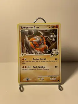 Rhyperior 32/111 Rising Rivals Holo Rare Pokemon TCG EX MP - Image 1
