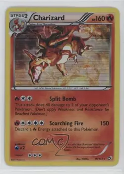 Charizard Holo Pokemon Black & White Legendary Treasures #19 15wt - Image 1