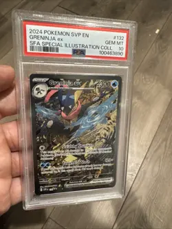 PSA 10 Greninja ex SVP 132 Shrouded Fable Black Star Promo S&V Pokemon GEM MINT - Image 1
