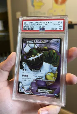 2011 POKEMON JPN BLACK WHITE DARK RUSH 1ST ED TORNADUS EX FA PSA 10 #73 - Image 1