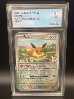 Collect Aura 10 Pokemon Evoli 074/131 Holo Stamp Promo Journee Pokemon 2025 - Image 1