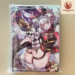Yugioh TCG 60 Card Sleeves Malice Pawn White Rabbit 91 × 66mm Standard Size New - Image 1