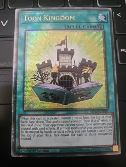 Yugioh Toon Kingdom MP24-EN006 1st edition Quarter Century Secret Rare - Image 1