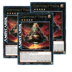 CHRONOMALY VIMANA 3x • (Cronomalia Vimana) • Rara • JUSH EN044 • 1Ed • Yugioh! - Image 1