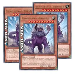 BEHEMOTH THE KING OF A HUNDRED BATTLES 3x • Rara • JUSH EN050 • 1Ed • Yugioh! - Image 1