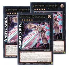 ARTIFACT DURENDAL 3x • (Artefatto Durendal) • Rara • JUSH EN057 • 1Ed • Yugioh! - Image 1