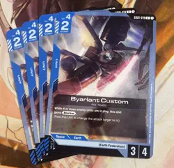 Gundam Card Game Byarlant Custom GD01-019 U Playset Of 4 Newtype Rising - Image 1