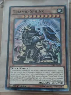 TDIL-EN030 TRIAMID SPHINX YuGiOh CARD - Image 1