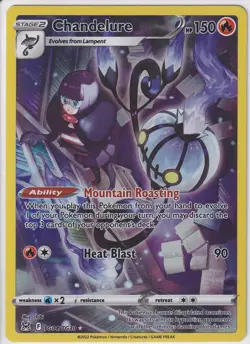 Chandelure TG04/TG30 Lost Origin trainer Gallery Holo Rare Card Pokemon TCG NM - Image 1