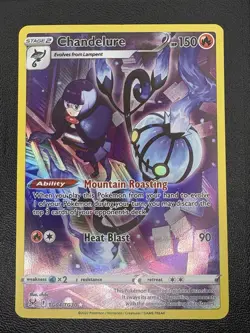 Chandelure TG04/TG30 Lost Origin Trainer Gallery Holo Rare Card Pokemon TCG NM - Image 1