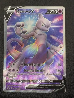 Mewtwo V SWSH 229 Sword Shield Black Star Promo Full Art Card Pokemon TCG NM - Image 1