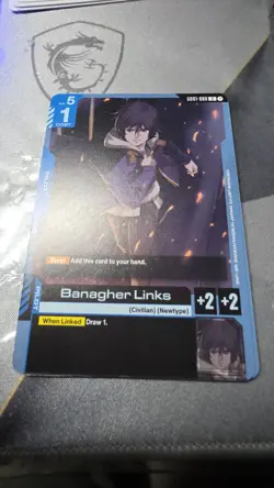 GUNDAM Card Game GD01-088 Banagher Links U Newtype Rising 4 card Playset English - Image 1