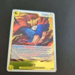 OP07-112 Lucy : Rare Foil English One Piece TCG Card : OP07: 500 Years in the Fu - Image 1