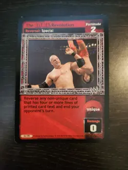 WWE / WWF TCG Raw Deal The RAW DEAL Revolution Promo Card - Image 1