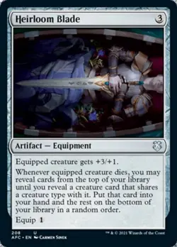 Heirloom Blade ~ Commander: Adventures in the Forgotten Realms [ NM ] [ MTG ] - Image 1