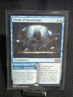 Virtue of Knowledge (Regular - Near Mint) MtG: Wilds of Eldraine [WOE #76] - Image 1