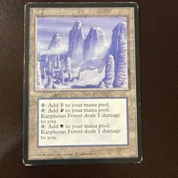 MTG: 1x Karplusan Forest Moderate Play, English Ice Age MTG Magic Ships Free - Image 1