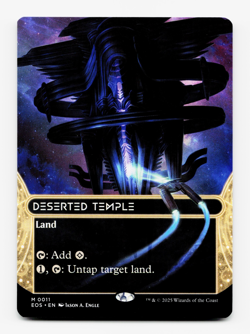 Deserted Temple (0011) - Borderless - [Edge of Eternities: Stellar Sights] MTG - Image 1