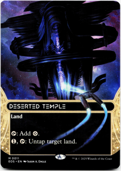Deserted Temple (0011) - Borderless - [Edge of Eternities: Stellar Sights] MTG - Image 3