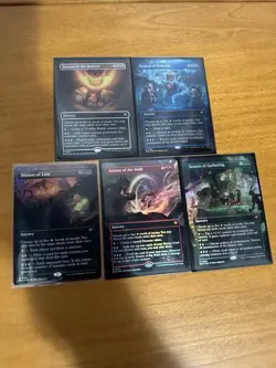 MTG BLB Season Of The Burrow Weaving Loss Bold Gathering NM Borderless Foil - Image 1