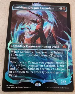 Sarkhan, Dragon Ascendant - #403 Foil (Showcase) Tarkir: Dragonstorm - Mtg - Image 1