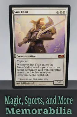 MTG Sun Titan M12 Core Set Regular Mythic White Magic The Gathering LP - Image 1