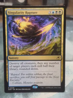 R 0228 Singularity Rupture Sorcery Rare EOE Edge of Eternities MTG Card NM - Image 1