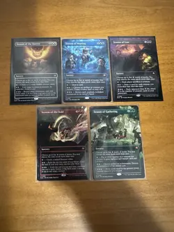 MTG BLB Season Of The Burrow Weaving Loss Bold Gathering NM Borderless Non-Foil - Image 1