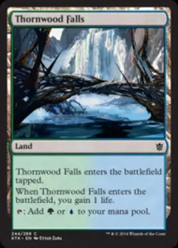 Thornwood Falls -Foil Light Play MTG Khans of Tarkir - Image 1