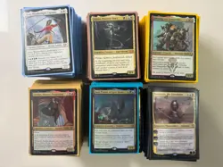 MTG Commander decks and LOT: Atraxa, Sisay, Strefan, Aminatao, Firesong, Aesi - Image 1