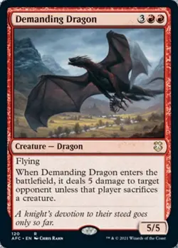 Demanding Dragon ~ Commander: Adventures in the Forgotten Realms [ NM ] [ MTG ] - Image 1
