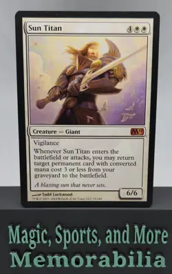 MTG Sun Titan M11 Core Set Regular Mythic White Magic The Gathering LP - Image 1