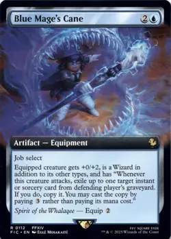 Blue Mage's Cane (Surge Foil) Commander: Final Fantasy - Magic MTG NM - Image 1