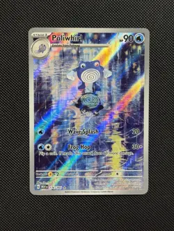 Poliwhirl 176/165 Pokemon TCG Scarlet Violet 151 Illustration Rare Near Mint B - Image 1