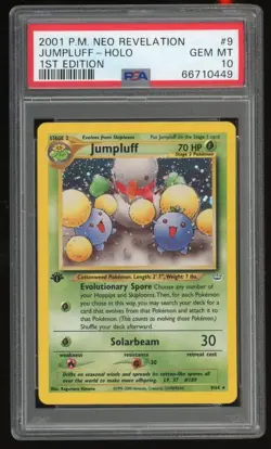 PSA 10 Pokemon Neo Revelation 1st Edition Jumpluff 9 Holo ⭐ - Image 1