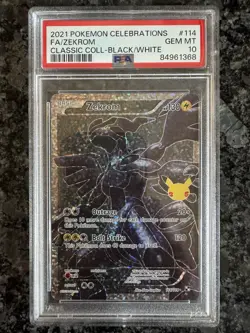 2021 Pokemon Celebrations Reshiram #113 & Zekrom #114 PSA 10 Set - Image 3