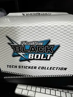 Pokemon TCG Black Bolt 3 PACK TECH STICKER DISPLAY CASE Sealed 12 ct - Image 3