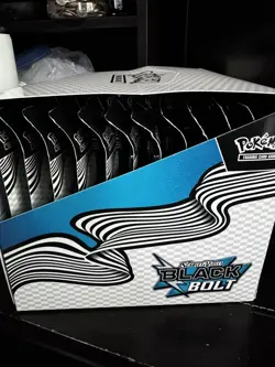 Pokemon TCG Black Bolt 3 PACK TECH STICKER DISPLAY CASE Sealed 12 ct - Image 4