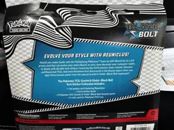 Pokemon TCG Black Bolt 3 PACK TECH STICKER DISPLAY CASE Sealed 12 ct - Image 5